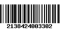 Código de Barras 2138424003302