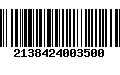 Código de Barras 2138424003500