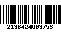 Código de Barras 2138424003753