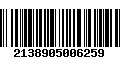 Código de Barras 2138905006259