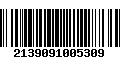 Código de Barras 2139091005309