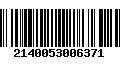 Código de Barras 2140053006371