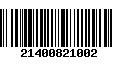 Código de Barras 21400821002