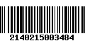 Código de Barras 2140215003484