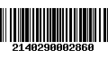 Código de Barras 2140290002860