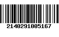 Código de Barras 2140291005167