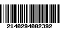 Código de Barras 2140294002392