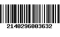 Código de Barras 2140296003632