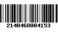 Código de Barras 2140468004153