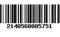 Código de Barras 2140560005751