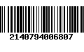 Código de Barras 2140794006807