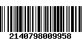 Código de Barras 2140798009958