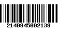 Código de Barras 2140945002139