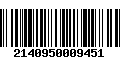 Código de Barras 2140950009451