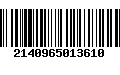 Código de Barras 2140965013610