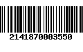 Código de Barras 2141870003550