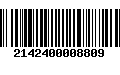 Código de Barras 2142400008809