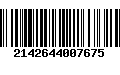 Código de Barras 2142644007675