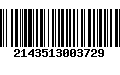 Código de Barras 2143513003729