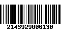 Código de Barras 2143929006130