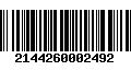 Código de Barras 2144260002492