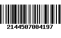 Código de Barras 2144507004197