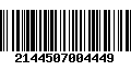 Código de Barras 2144507004449