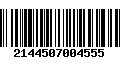 Código de Barras 2144507004555