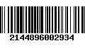 Código de Barras 2144896002934