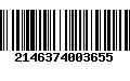 Código de Barras 2146374003655