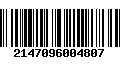 Código de Barras 2147096004807