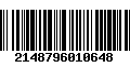 Código de Barras 2148796010648