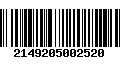 Código de Barras 2149205002520