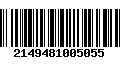 Código de Barras 2149481005055