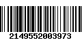 Código de Barras 2149552003973