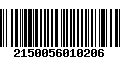 Código de Barras 2150056010206