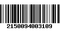 Código de Barras 2150094003109