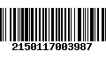 Código de Barras 2150117003987