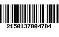 Código de Barras 2150137004704