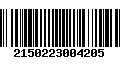 Código de Barras 2150223004205