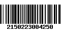 Código de Barras 2150223004250