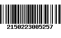 Código de Barras 2150223005257