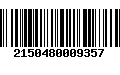 Código de Barras 2150480009357