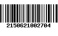 Código de Barras 2150621002704