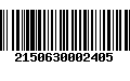 Código de Barras 2150630002405