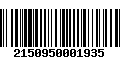 Código de Barras 2150950001935