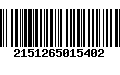 Código de Barras 2151265015402