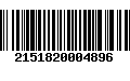 Código de Barras 2151820004896