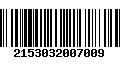 Código de Barras 2153032007009