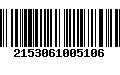 Código de Barras 2153061005106